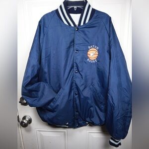 Vintage 80's BATON ROUGE basketball referee Windbreaker Jacket SIZE LARGE